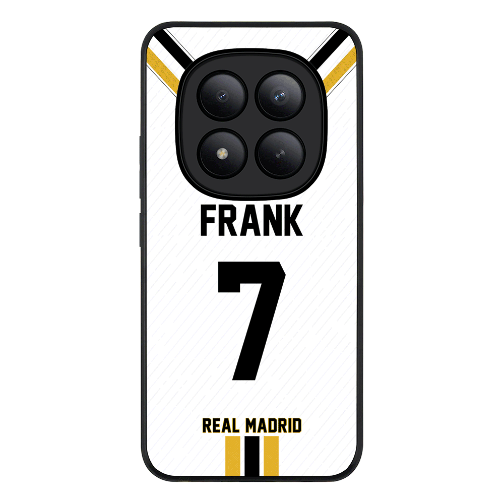 Redmi Note 15 Pro Plus / Rugged Black Personalized Football Clubs Jersey Phone Case Custom Name & Number - Redmi- Stylizedd.com