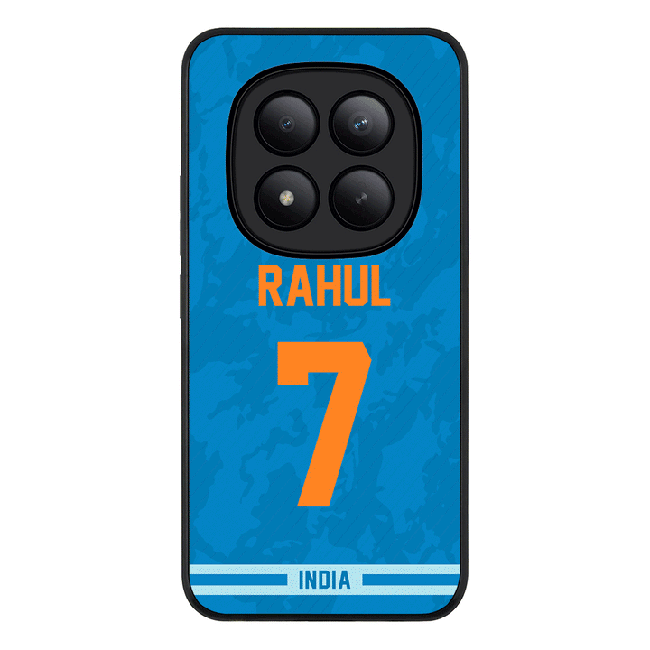 Redmi Note 15 Pro Plus / Rugged Black Personalized Cricket Jersey Phone Case Custom Name & Number - Redmi - Stylizedd.com