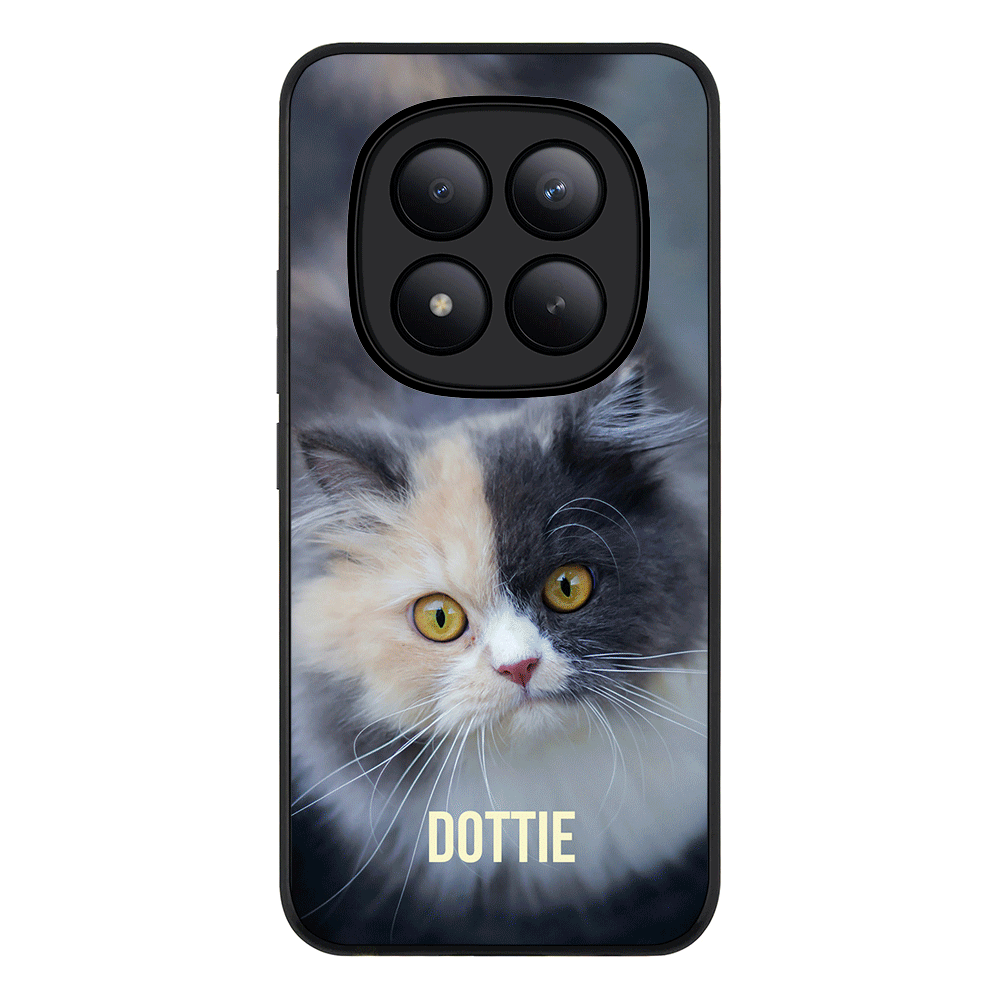 Redmi Note 15 Pro Plus / Rugged Black Personalized Pet Cat, Phone Case - Redmi - Stylizedd.com