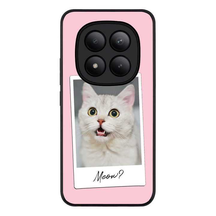 Redmi Note 15 Pro Plus / Rugged Black Polaroid Photo Pet Cat, Phone Case - Redmi - Stylizedd.com