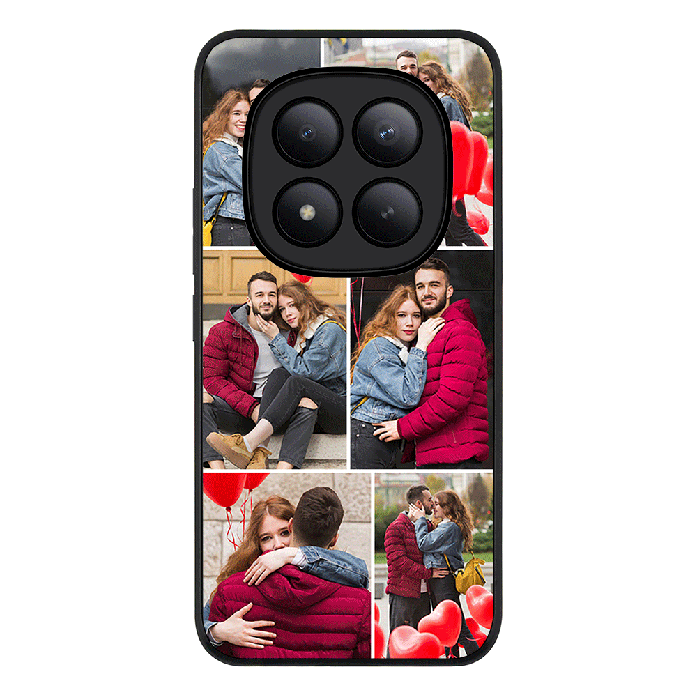 Personalised Valentine Photo Collage Grid, Phone Case - Poco