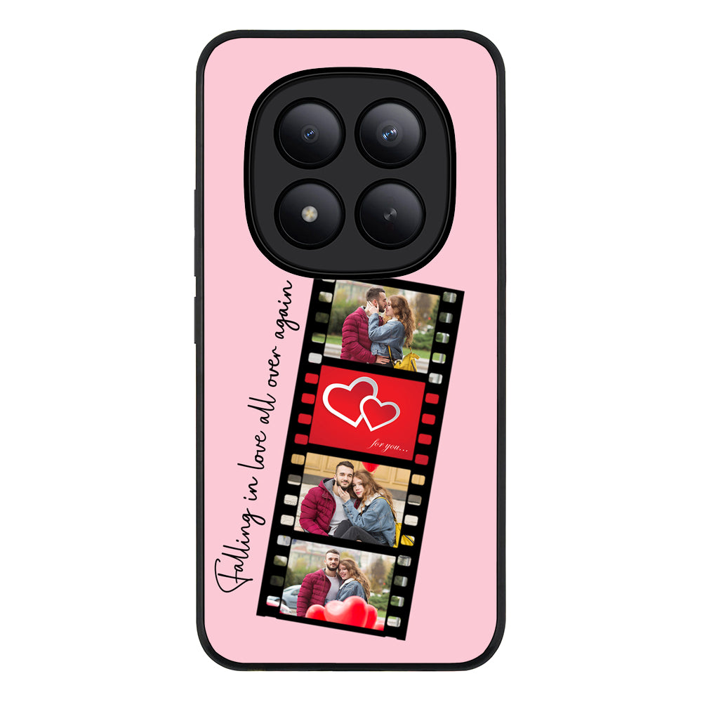 Redmi Note 15 Pro Plus / Rugged Black Custom Valentine Photo Film Strips, Phone Case - Redmi - Stylizedd.com