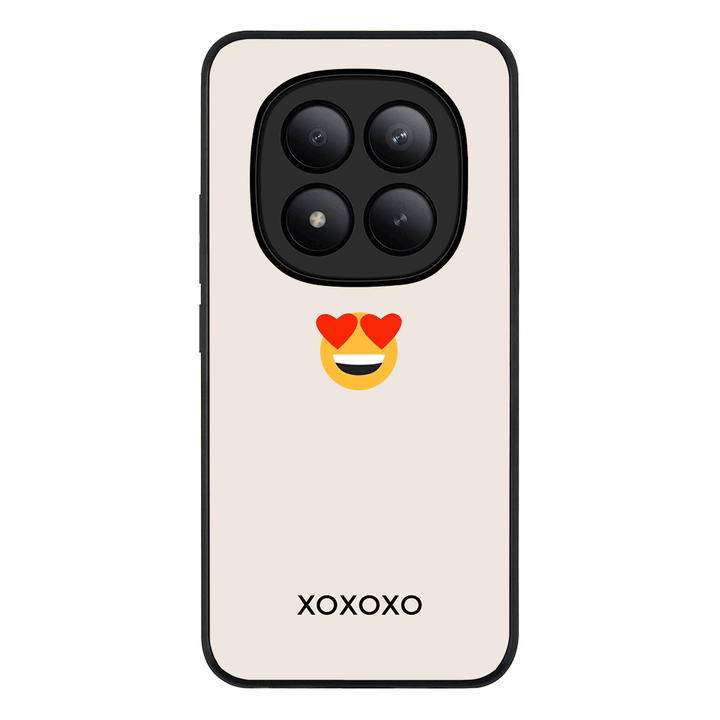Redmi Note 15 Pro Plus / Rugged Black Custom Text Emojis Emoticons, Phone Case - Redmi - Redmi - Stylizedd.com