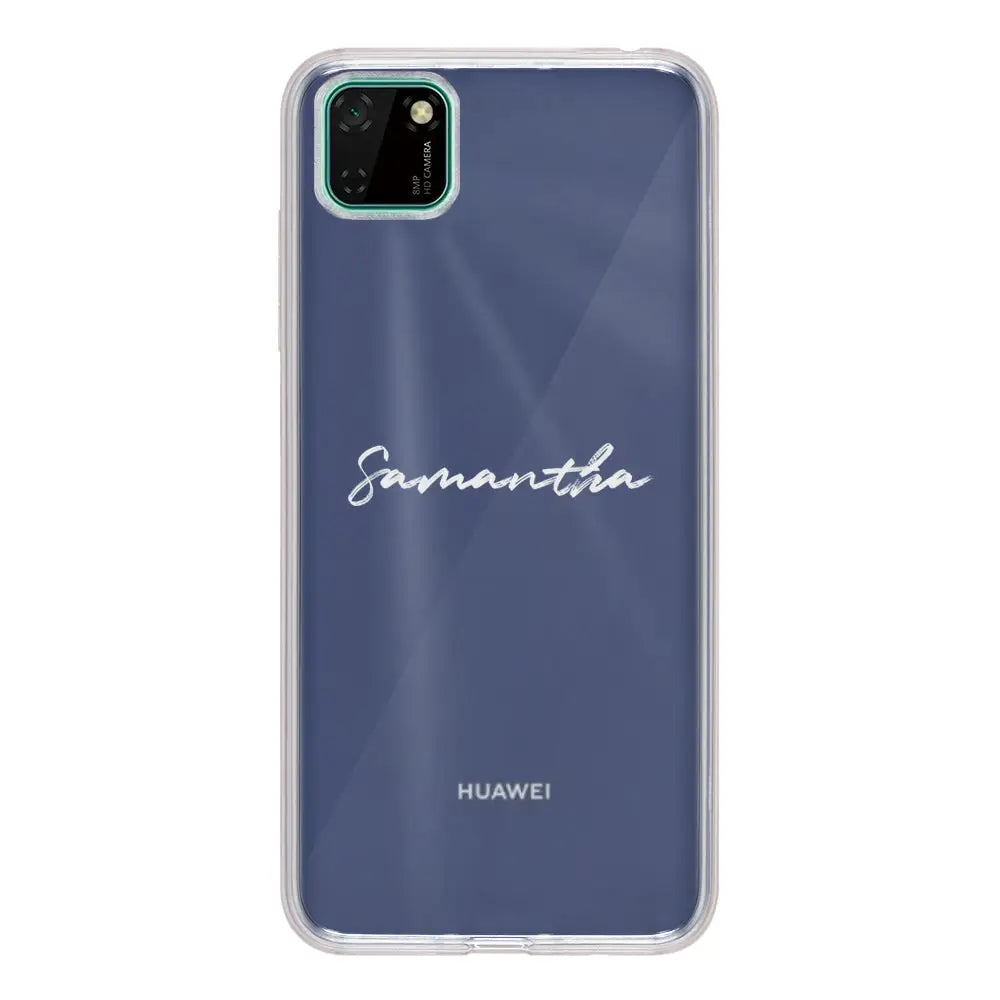 Huawei Y5p / Clear Classic Custom Text, My Name Phone Case - Huawei - Stylizedd.com