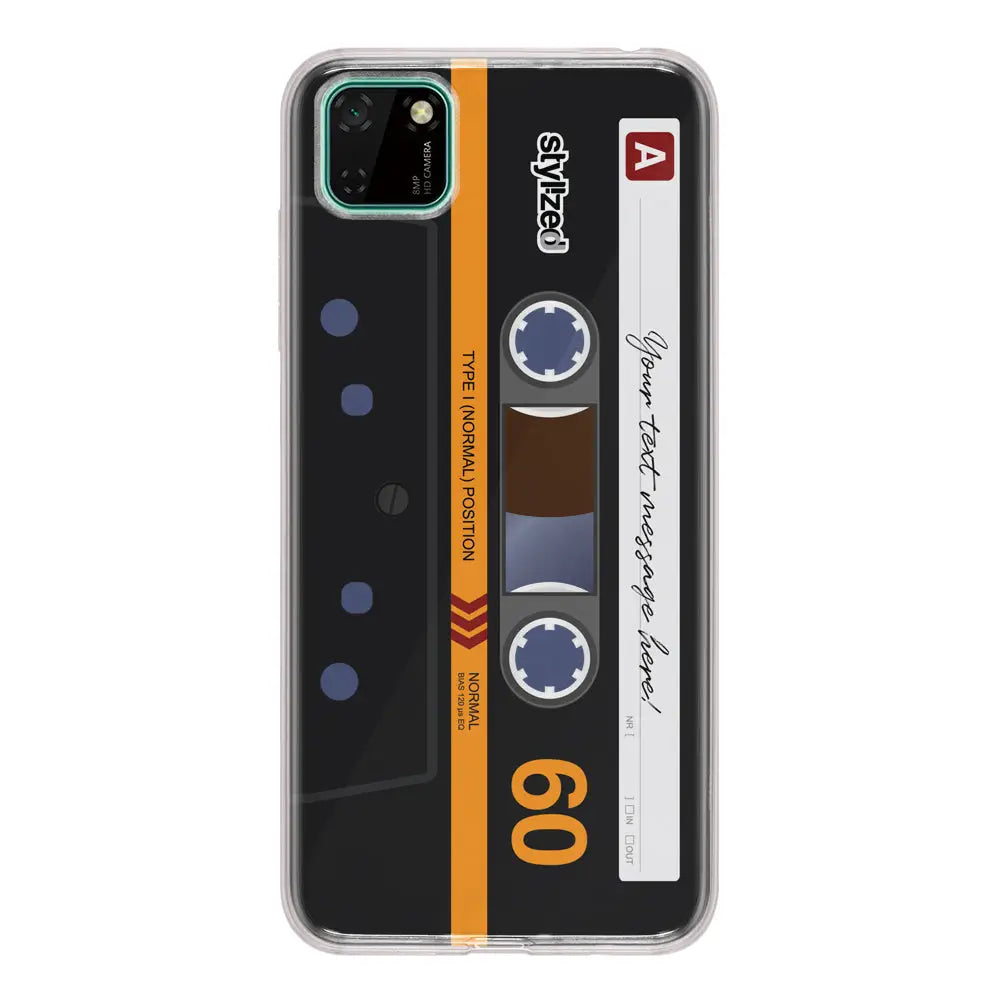 Huawei Y5p / Clear Classic Custom Retro Cassette Tape Phone Case - Huawei - Stylizedd.com