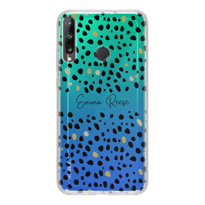 Huawei Y7p / Clear Classic Pebble Multi Color Custom Text, My Name Phone Case - Huawei - Stylizedd.com