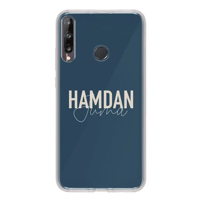Huawei Y7p / Clear Classic Phone Case Personalized Name Horizontal, Phone Case - Huawei - Stylizedd