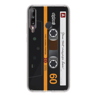 Huawei Y7p / Clear Classic Phone Case Custom Retro Cassette Tape Phone Case - Huawei - Stylizedd