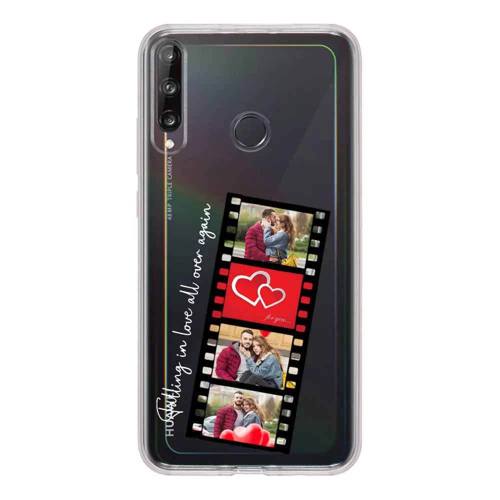 Huawei Y7p / Clear Classic Phone Case Custom Valentine Photo Film Strips, Phone Case - Huawei - Stylizedd