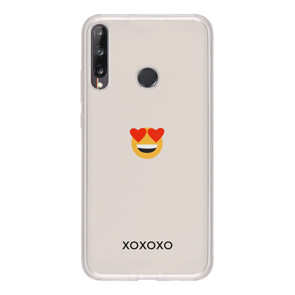 Huawei Y7p / Clear Classic Custom Text Emojis Emoticons, Phone Case - Huawei - Stylizedd.com
