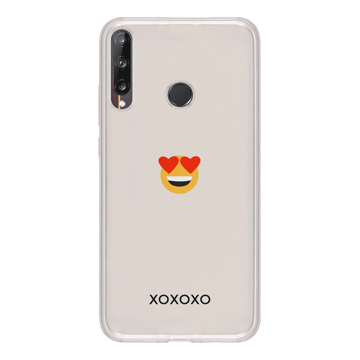 Huawei Y7p / Clear Classic Custom Text Emojis Emoticons, Phone Case - Huawei - Stylizedd.com