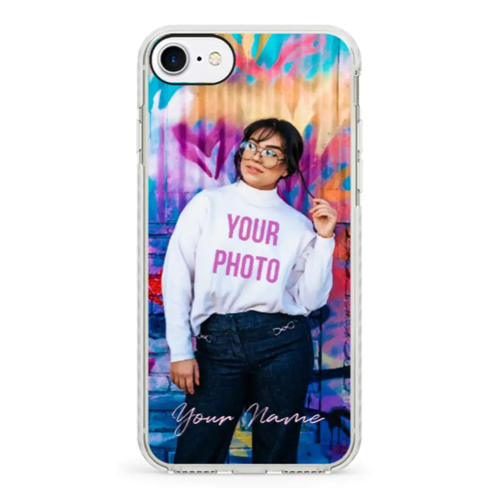 Apple iPhone 7/8/SE (2020) / Impact Pro White Phone Case Custom Photo, My Style Phone Case - Stylizedd.com