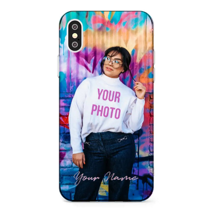 Apple iPhone XS MAX / Clear Classic Custom Photo, My Style Phone Case - Stylizedd.com