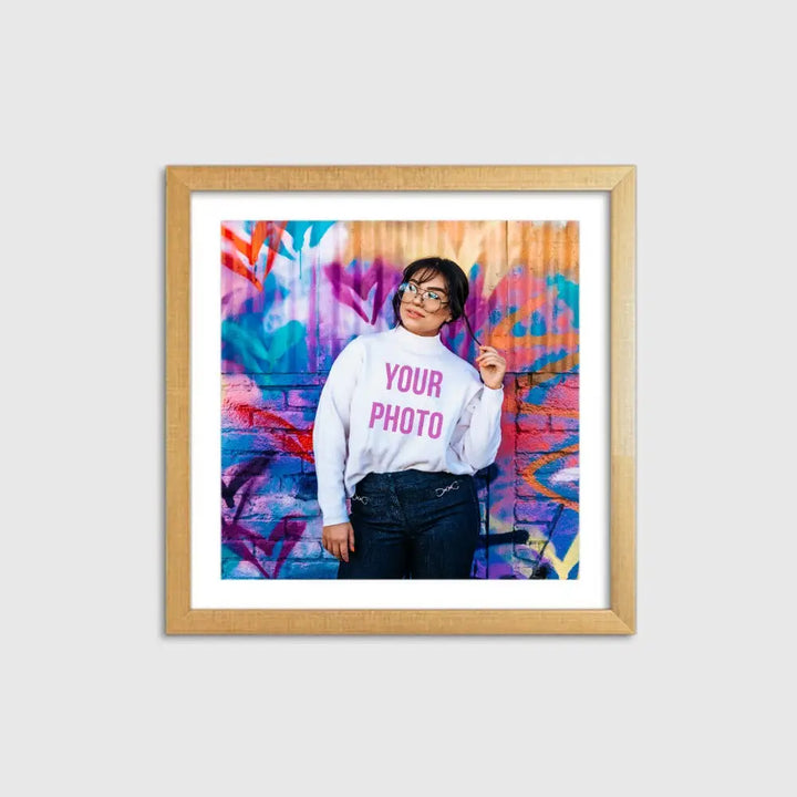 Custom Photo My Style - Wall Art - Square - S - 35 x cm / Frame / Gold