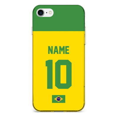 Apple iPhone 6 / 6s / Clear Classic Phone Case Personalized Football Jersey Phone Case Custom Name & Number - Stylizedd.com