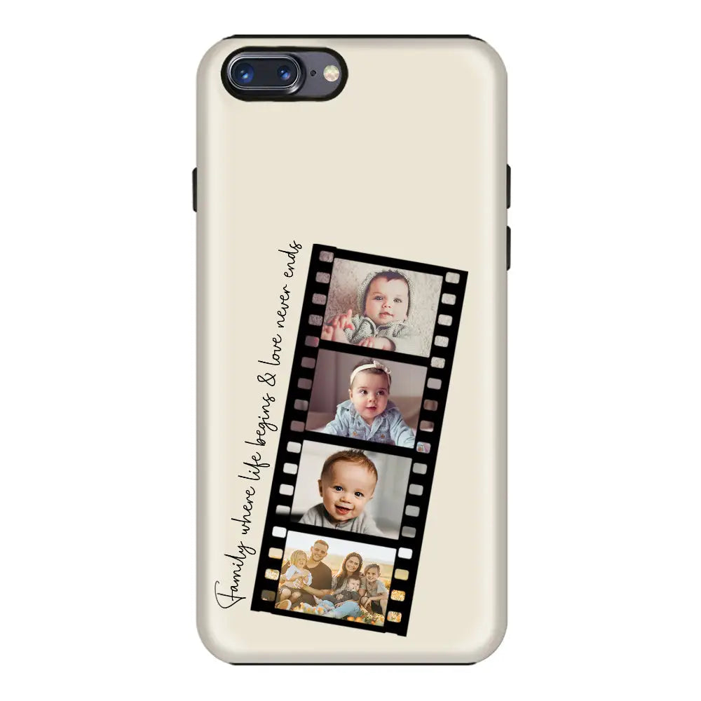 Apple iPhone 7 Plus / 8 Plus / Tough Pro Phone Case Custom Film Strips Personalised Movie Strip, Phone Case - Stylizedd.com