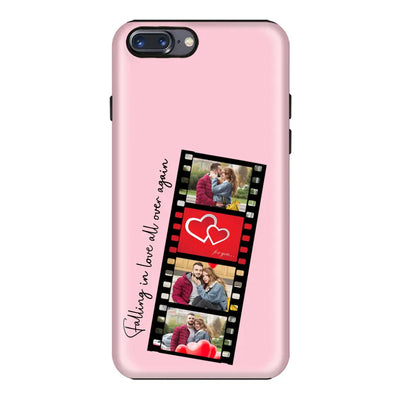 Apple iPhone 7 Plus / 8 Plus / Tough Pro Phone Case Custom Valentine Photo Film Strips, Phone Case - Stylizedd
