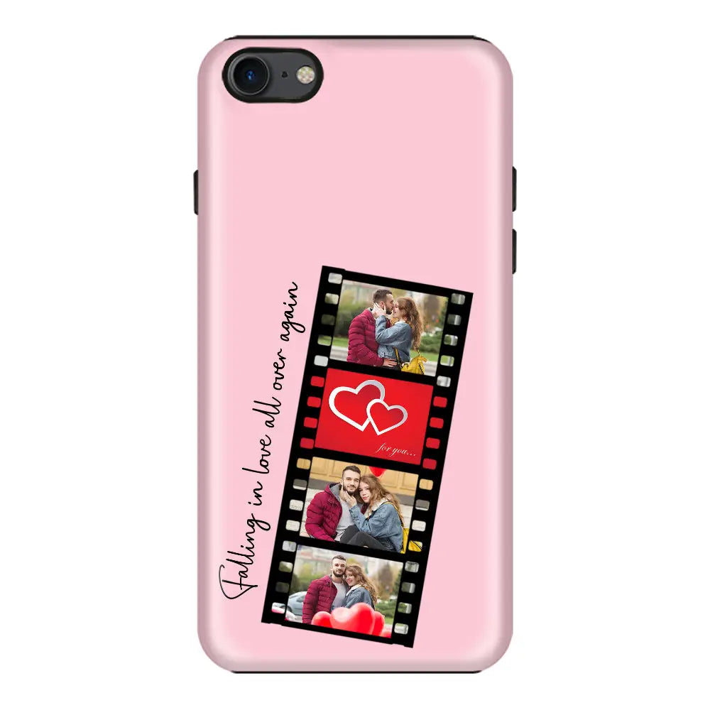 Apple iPhone 7/8/SE (2020) / Tough Pro Phone Case Custom Valentine Photo Film Strips, Phone Case - Stylizedd