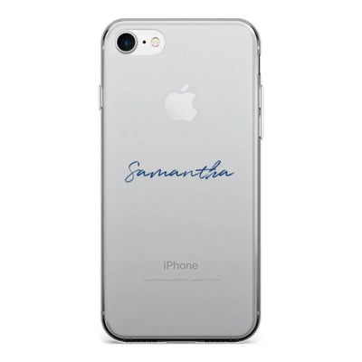 Apple iPhone 7/8/SE (2020) / Clear Classic Phone Case Custom Text, My Name Phone Case - Stylizedd.com