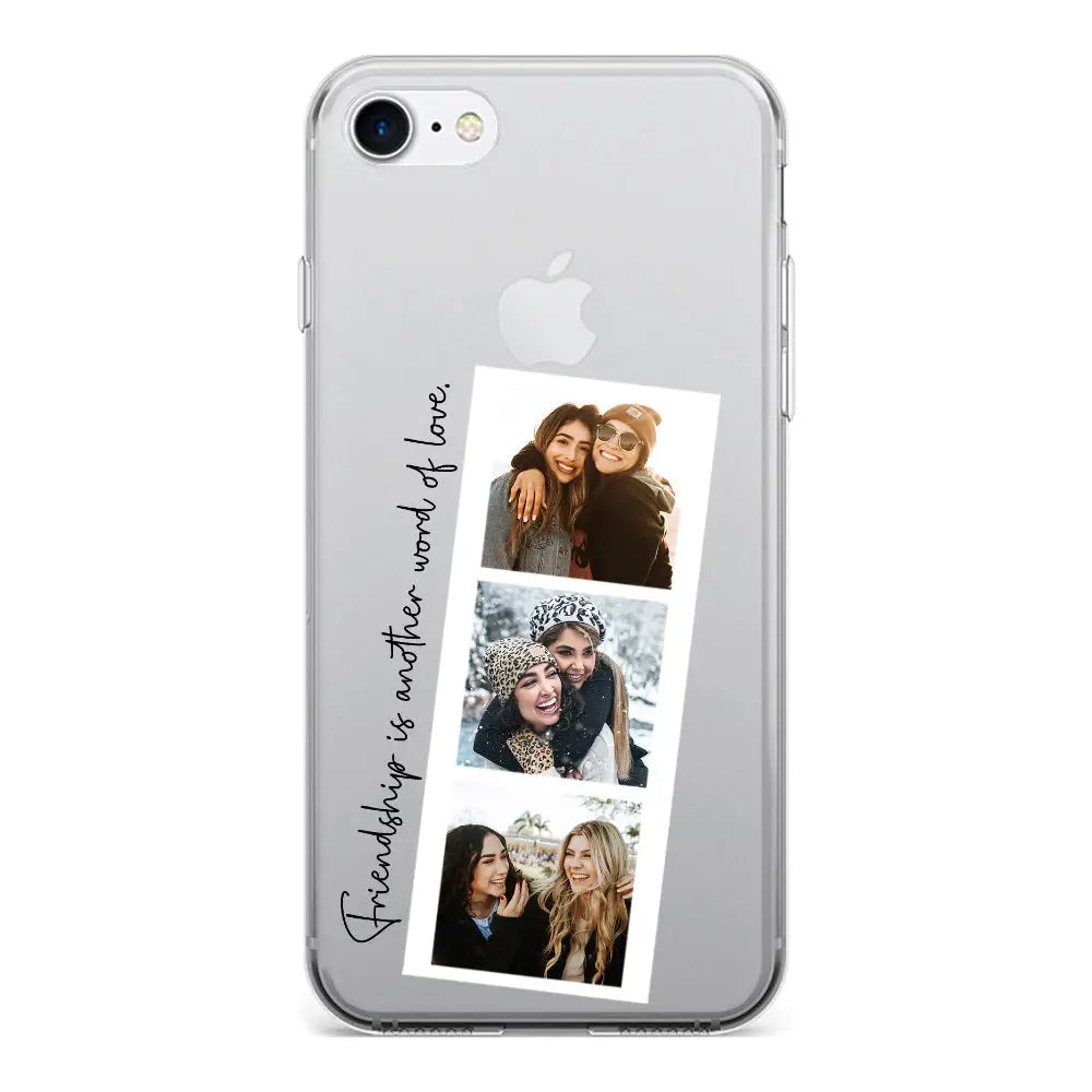 Apple iPhone 7/8/SE (2020) / Clear Classic Phone Case Custom Photo Strip Polaroid Style, Phone Case - Stylizedd.com