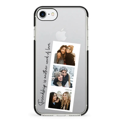 Apple iPhone 7/8/SE (2020) / Impact Pro Black Phone Case Custom Photo Strip Polaroid Style, Phone Case - Stylizedd.com