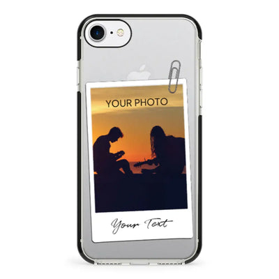 Apple iPhone 7/8/SE (2020) / Impact Pro Black Phone Case Polaroid Photo Phone Case - Stylizedd.com