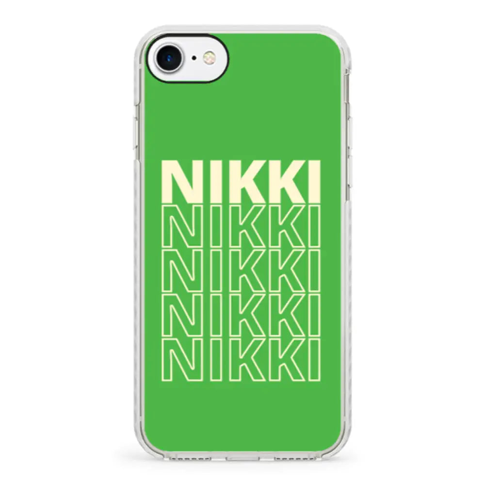 Apple iPhone 7/8/SE (2020) / Impact Pro White Repeated Monogram Phone Case - Stylizedd.com