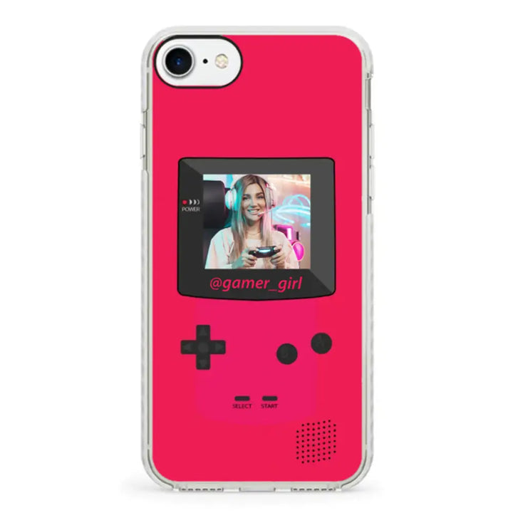 Apple iPhone 7/8/SE (2020) / Impact Pro White Customized Retro Game Console, Phone case - Stylizedd.com