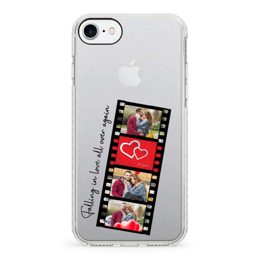 Apple iPhone 7/8/SE (2020) / Impact Pro White Phone Case Custom Valentine Photo Film Strips, Phone Case - Stylizedd