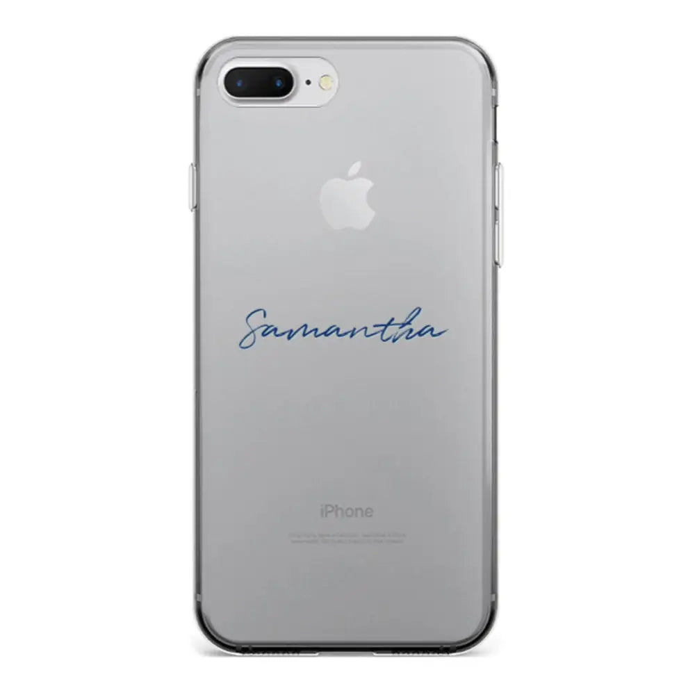 Apple iPhone 7 Plus / 8 Plus / Clear Classic Phone Case Custom Text, My Name Phone Case - Stylizedd.com