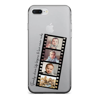 Apple iPhone 7 Plus / 8 Plus / Clear Classic Phone Case Custom Film Strips Personalised Movie Strip, Phone Case - Stylizedd.com