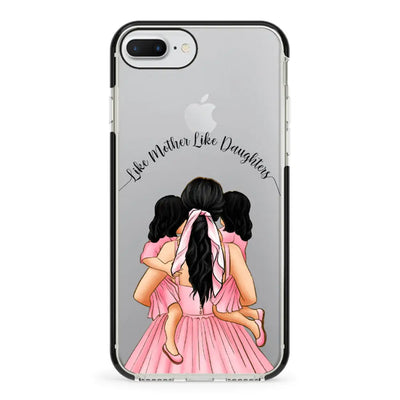 Phone Case Mother 2 daughters Custom Clipart, Text Phone Case - Stylizedd.com