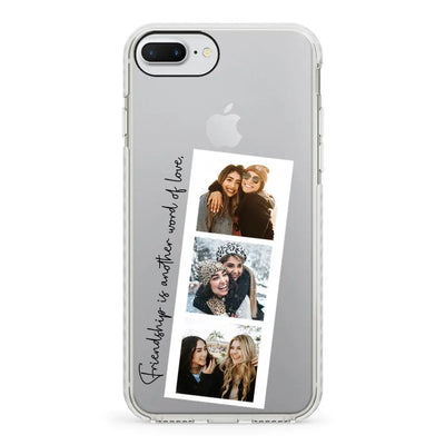 Apple iPhone 7 Plus / 8 Plus / Impact Pro White Phone Case Custom Photo Strip Polaroid Style, Phone Case - Stylizedd.com