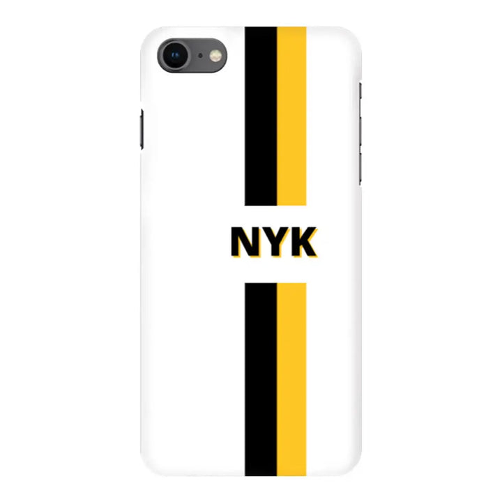 Apple iPhone 7/8/SE (2020) / Snap Classic Custom Striped Monogram Phone Case - Stylizedd.com