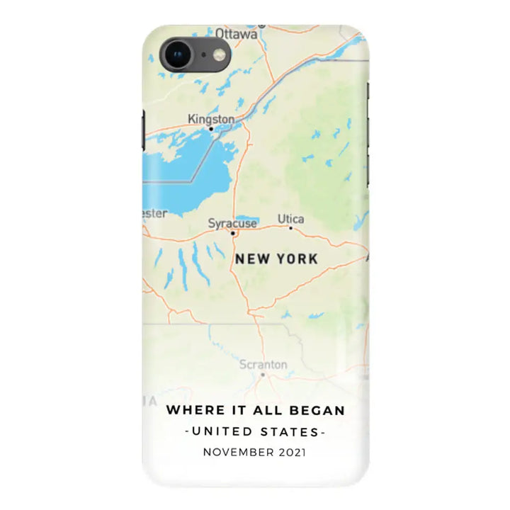 Apple iPhone 7/8/SE (2020) / Snap Classic Personalized map, Phone Case - Stylizedd.com