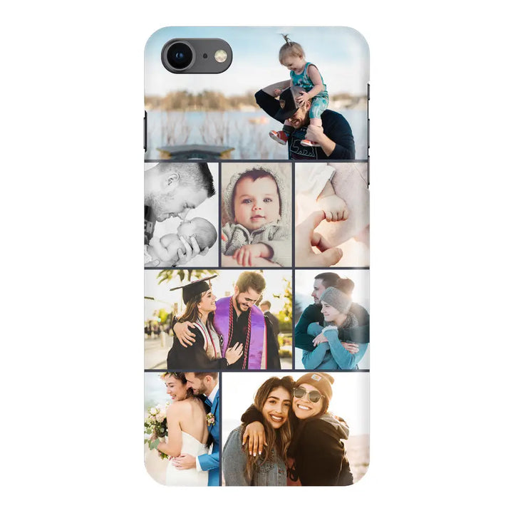 Apple iPhone 7/8/SE (2020) / Snap Classic Personalised Photo Collage Grid Phone Case - Stylizedd.com