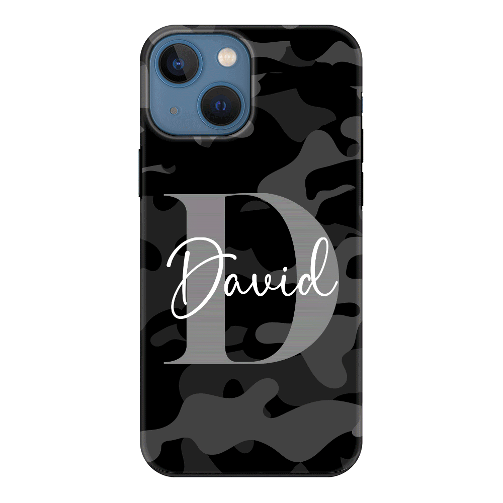 Apple iPhone 13 Mini / Tough Pro Phone Case Personalized Name Camouflage Military Camo, Phone case - Stylizedd.com