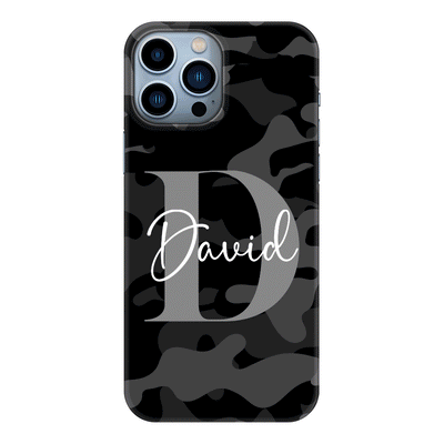 Apple iPhone 13 Pro Max / Snap Classic Phone Case Personalized Name Camouflage Military Camo, Phone case - Stylizedd.com