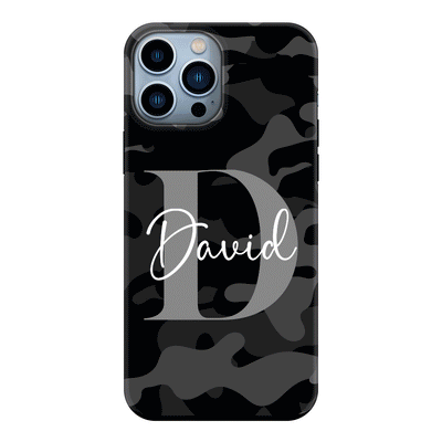 Apple iPhone 13 Pro Max / Tough Pro Phone Case Personalized Name Camouflage Military Camo, Phone case - Stylizedd.com