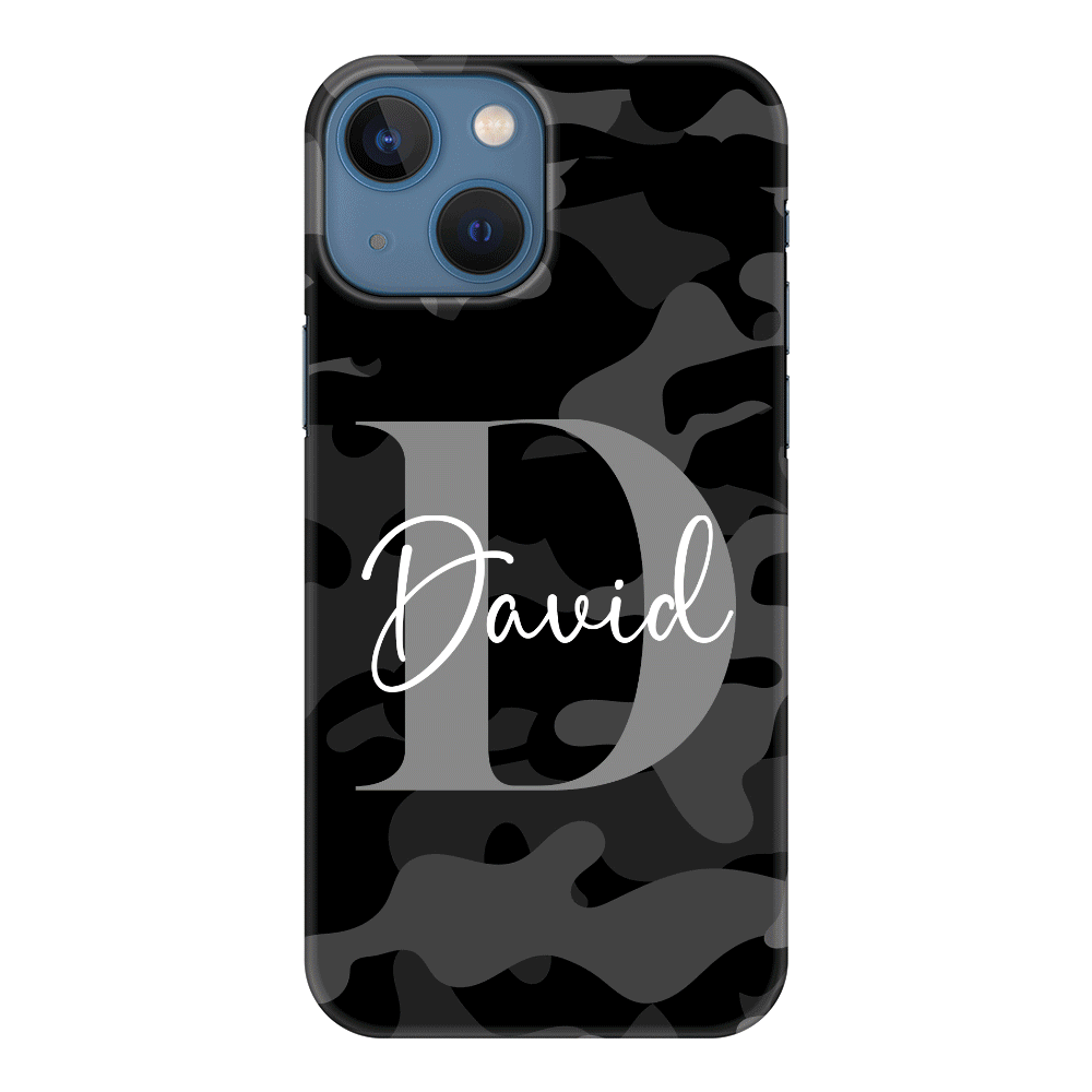 Apple iPhone 13 / Snap Classic Phone Case Personalized Name Camouflage Military Camo, Phone case - Stylizedd.com