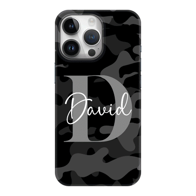 Apple iPhone 14 Pro / Snap Classic Phone Case Personalized Name Camouflage Military Camo, Phone case - Stylizedd.com