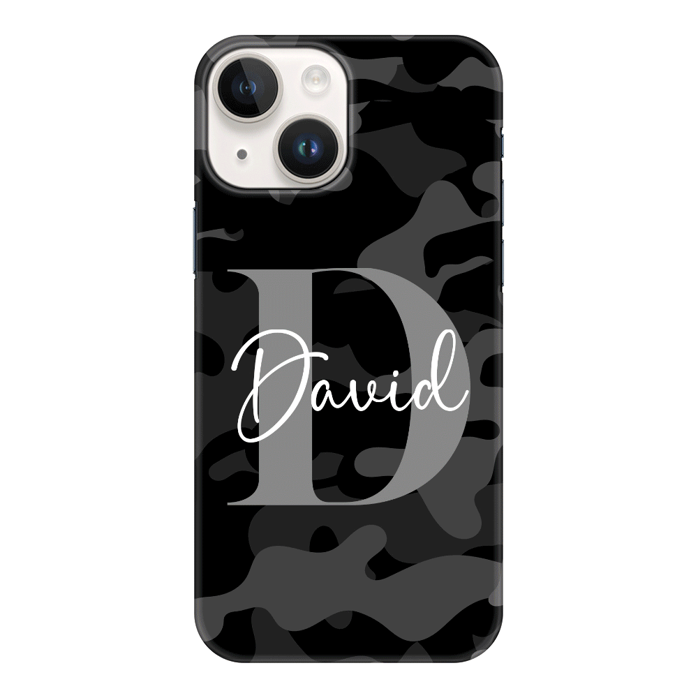 Apple iPhone 14 / Snap Classic Phone Case Personalized Name Camouflage Military Camo, Phone case - Stylizedd.com