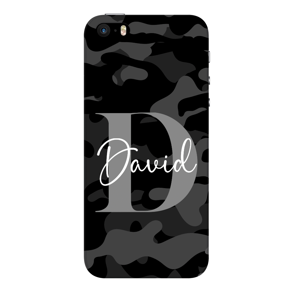 Apple iPhone 5s / 5 / SE / Snap Classic Phone Case Personalized Name Camouflage Military Camo, Phone case - Stylizedd.com