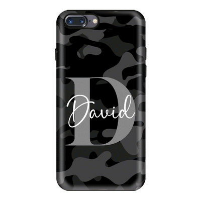 Apple iPhone 7 Plus / 8 Plus / Tough Pro Phone Case Personalized Name Camouflage Military Camo, Phone case - Stylizedd.com