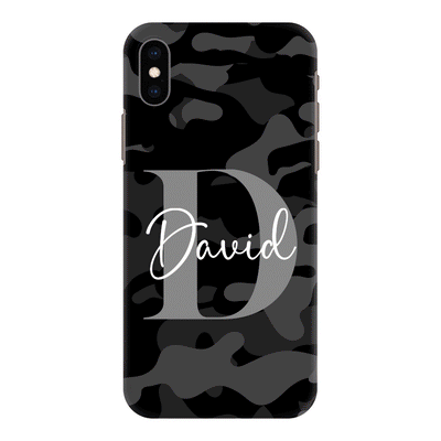 Apple iPhone XR / Snap Classic Phone Case Personalized Name Camouflage Military Camo, Phone case - Stylizedd.com
