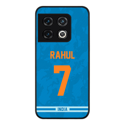 OnePlus 10 Pro 5G / Rugged Black Phone Case Personalized Cricket Jersey Phone Case Custom Name & Number - OnePlus - Stylizedd
