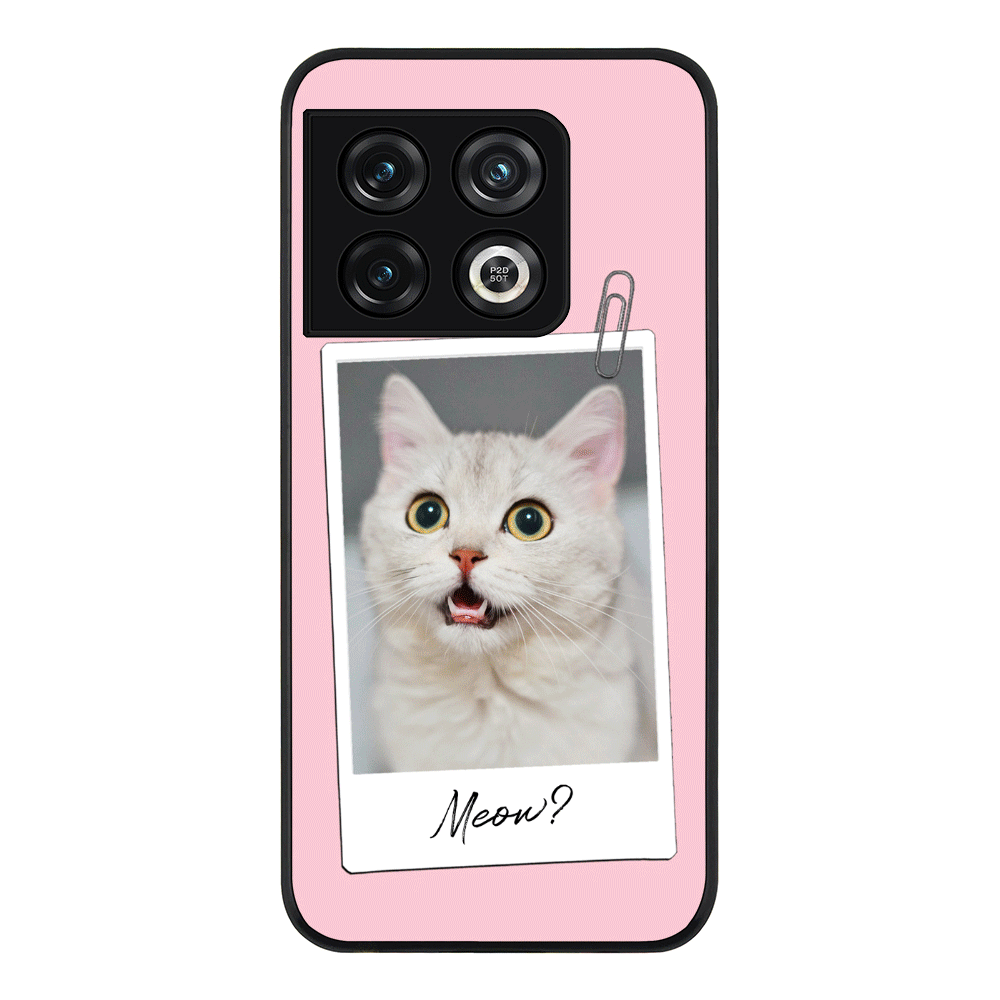 OnePlus 10 Pro 5G / Rugged Black Phone Case Polaroid Photo Pet Cat, Phone Case - OnePlus - Stylizedd