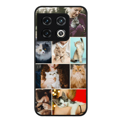 OnePlus 10 Pro 5G / Rugged Black Personalised Photo Collage Grid Pet Cat, Phone Case - OnePlus - Stylizedd.com