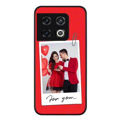 OnePlus 10 Pro 5G / Rugged Black Personalized Polaroid Photo Valentine, Phone Case - OnePlus - Stylizedd.com
