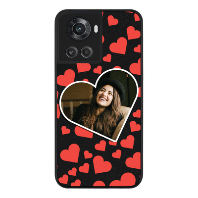 OnePlus 10R 5G / OnePlus Ace 5G / Rugged Black Phone Case Custom Photo Heart shaped, Phone Case - OnePlus - Stylizedd